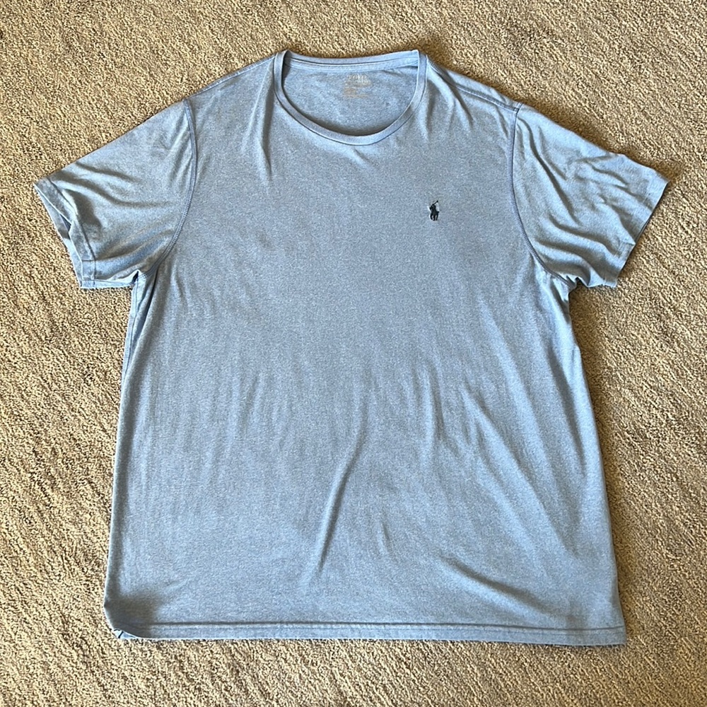 Mens XXL light blue Ralph Lauren Polo performance t-shirt